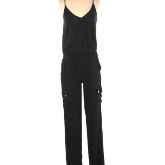 Amanda Uprichard Pants - Amanda Uprichard Jumpsuit Black Plus 2X Long Pant